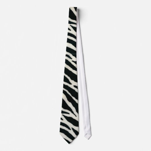 RAB Rockabilly Zebra Print Black & White Krawatte (Vorderseite)