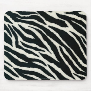 RAB Rockabilly Zebra Print Black & White Mousepad