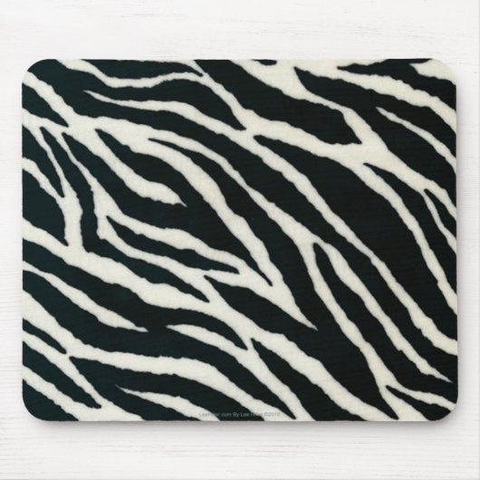 RAB Rockabilly Zebra Print Black & White Mousepad (Vorne)