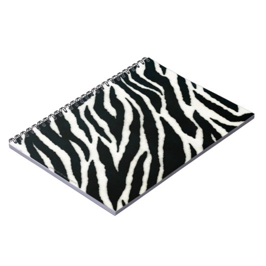 RAB Rockabilly Zebra Print Black & White Notizblock (Linke Seite)