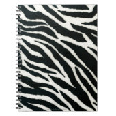 RAB Rockabilly Zebra Print Black & White Notizblock (Vorderseite)