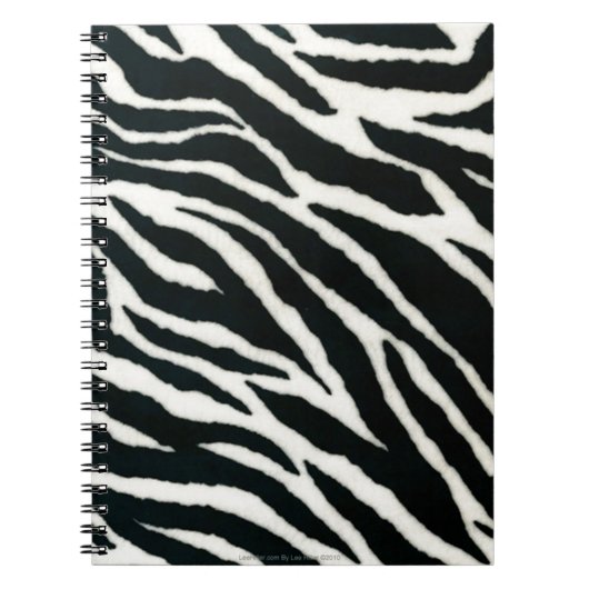 RAB Rockabilly Zebra Print Black & White Notizblock (Vorderseite)