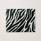 RAB Rockabilly Zebra Print Black & White Puzzle (Horizontal)