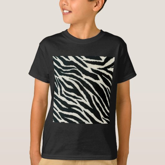 RAB Rockabilly Zebra Print Black & White T-Shirt (Vorderseite)