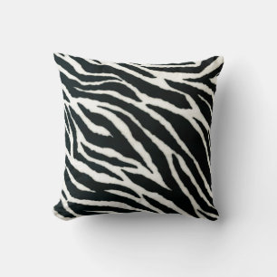 RAB Rockabilly Zebradruck Schwarz & Weiß Kissen