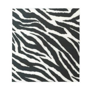 RAB Rockabilly Zebradruck Schwarz & Weiß Notizblock
