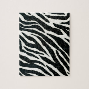 RAB Rockabilly Zebradruck Schwarz & Weiß Puzzle