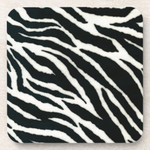 RAB Rockabilly Zebradruck Schwarz & Weiß Untersetzer