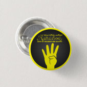 "Rabaa! Land von Freiheit und Würde" Button (Vorne & Hinten)
