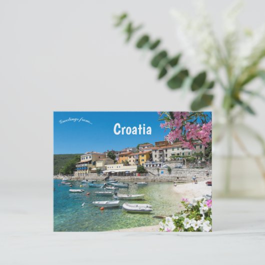 Rabac Croatia Postkarte (Stehend Vorderseite)