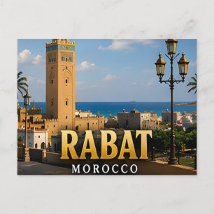 Rabat Hassan-Turm und Atlantische Eleganz Postkarte