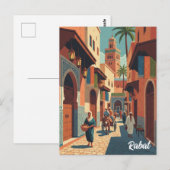 Rabat Marokko Reise Postkarte (Vorne/Hinten)