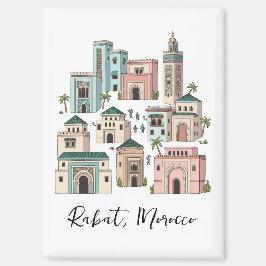 Rabat Morocco Travel Postcard Magnet