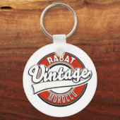 Rabat-Morocco-Vintages Logo Schlüsselanhänger (Vorderseite)