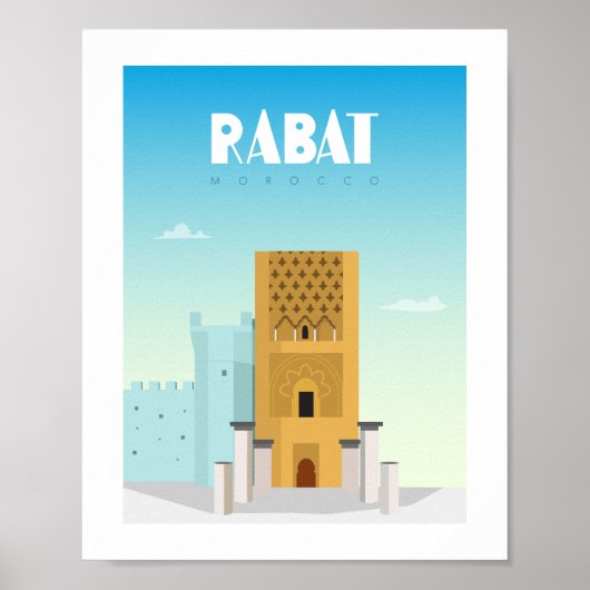 Rabat Stadt Marokko Poster (Vorne)