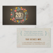 Rabatt auf den Gutschein für Rustikale Blumenköpfe (Vorne/Hinten)