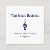Rabatt auf den Navy Blue Treble Clef Music Store Treuekarte (Vorderseite)