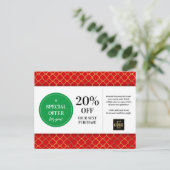 Rabatt auf den Red Green Coupon Postkarte (Stehend Vorderseite)