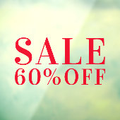  Rabatt auf den Verkauf im einfachen Business Stor Fensteraufkleber (Blatt 3)