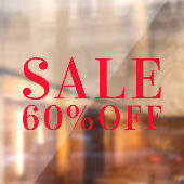 Rabatt auf den Verkauf im einfachen Business Stor Fensteraufkleber (Blatt 2)