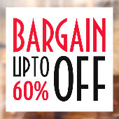 Rabatt Fensteraufkleber (Blatt 2)