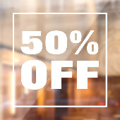 Rabatt Fensteraufkleber (Blatt 2)