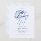 Rabatt für Cloud and Raindrops Baby Shower (Vorne/Hinten)