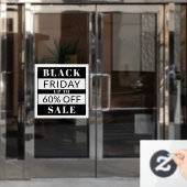 Rabatt für den Verkauf im Black Friday Business St Fensteraufkleber (Büro Tür)