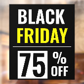 Rabatt für den Verkauf im Black Friday Store Fensteraufkleber (Blatt 2)