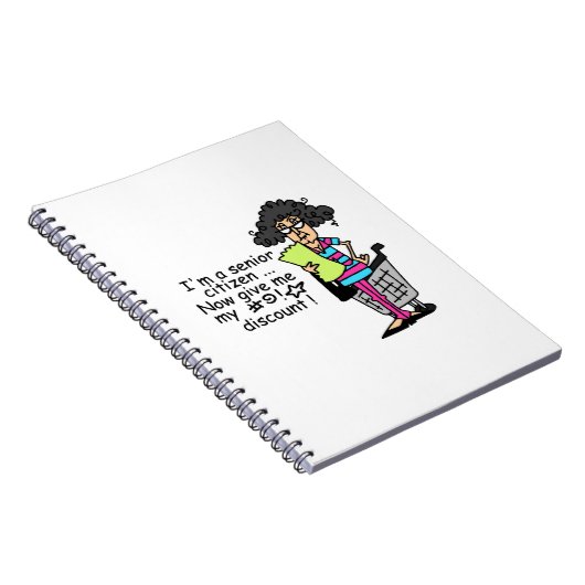 Rabatt für Senioren Notizblock (Rechte Seite)