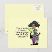 Rabatt für Senioren Postkarte (Vorne/Hinten)