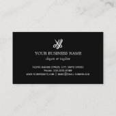 Rabatt Gutschein Friseur Salon Gold Black Scheren (Rückseite)