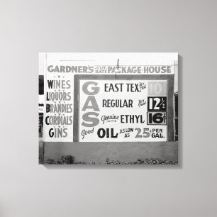 Rabatt Liquor u. Gasoline, 1939 Leinwanddruck