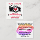 Rabatt Selfie Karte - Foto-Karte - Rabatte (Vorne/Hinten)