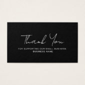 Rabatt Vielen Dank Business QR Code Card (Vorderseite)