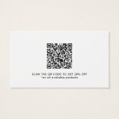 Rabatt Vielen Dank Business QR Code Card (Rückseite)