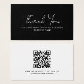 Rabatt Vielen Dank Business QR Code Card (Vorne & Hinten)