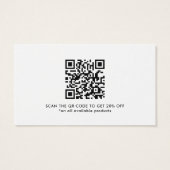 Rabatt Vielen Dank Business QR Code Card (Rückseite)
