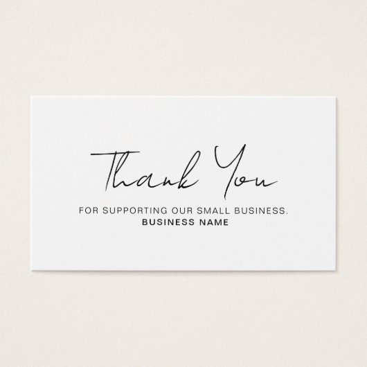 Rabatt Vielen Dank Business QR Code Card (Vorderseite)