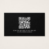 Rabatt Vielen Dank Business QR Code Card (Rückseite)