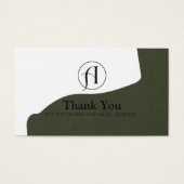 Rabatt Vielen Dank Business QR Code Card (Vorderseite)