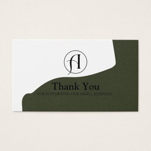 Rabatt Vielen Dank Business QR Code Card (Vorderseite)