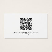 Rabatt Vielen Dank Business QR Code Card (Rückseite)