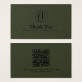 Rabatt Vielen Dank Business QR Code Card (Vorne & Hinten)