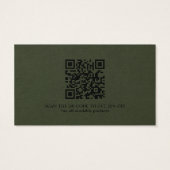 Rabatt Vielen Dank Business QR Code Card (Rückseite)