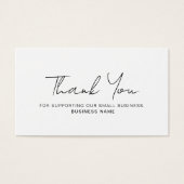 Rabatt Vielen Dank Business QR Code Card (Vorderseite)