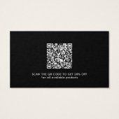 Rabatt Vielen Dank Business QR Code Card (Rückseite)