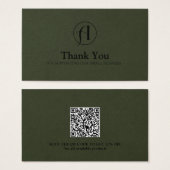 Rabatt Vielen Dank Business QR Code Card (Vorne & Hinten)