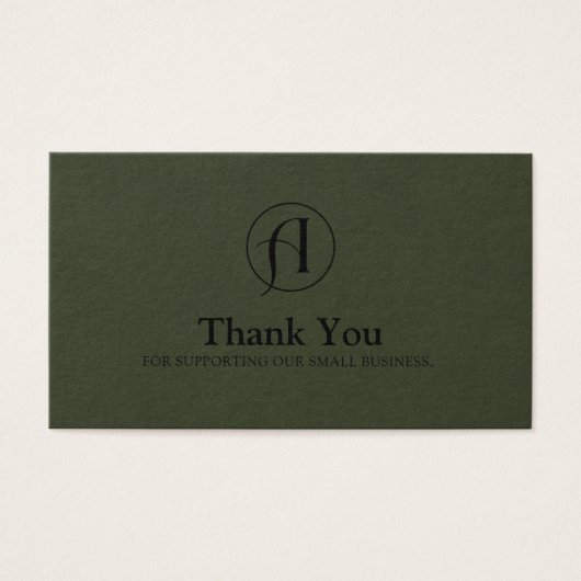 Rabatt Vielen Dank Business QR Code Card (Vorderseite)