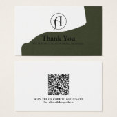 Rabatt Vielen Dank Business QR Code Card (Vorne & Hinten)